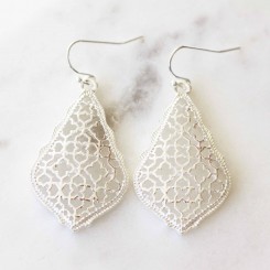 Macy Earrings - Silver Tone